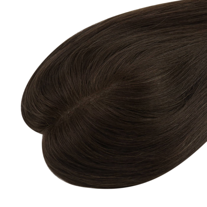 Mono Topper,human hair topper,high-quality virgin hair extensions,hair topper women,hair topper,wig,hair topper silk base,hair topper human hair,dark brown hair topper,brown hair topper,natural brown hair topper,dark brown hair topper,Hair Volumizers,Clip-In Hair Volumizers