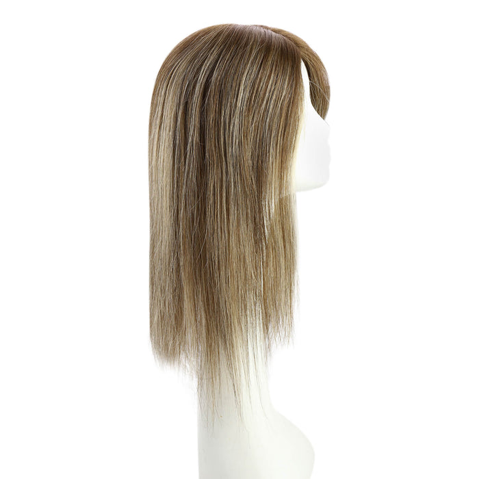 hair topper silk base,hair topper human hair,hair topper for women,hair topper for thinning crown,hair topper,clip on hair topper,Best Hair Topper with Clips,hair topper for thinning hair,topper for hair,mono hair topper,mono top human hair topper,14 inch hair extensions,16 inch hair extensions,12 inch hair extensions,light brown hair topper,blonde human hair topper,balayage hair topper,distribute seams at will,invisible topper,large base topper,large base 6*7 inch,Hair Volumizers,Clip-In Hair Volumizers