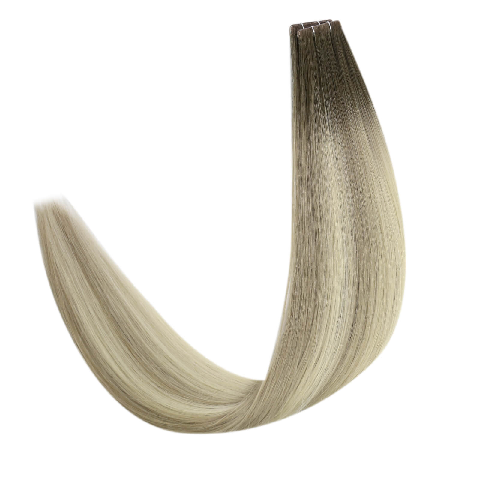 Virgin Hair Invisible Tape in Hair Extensions Virgin Hair Balayage Blonde #4/7/80