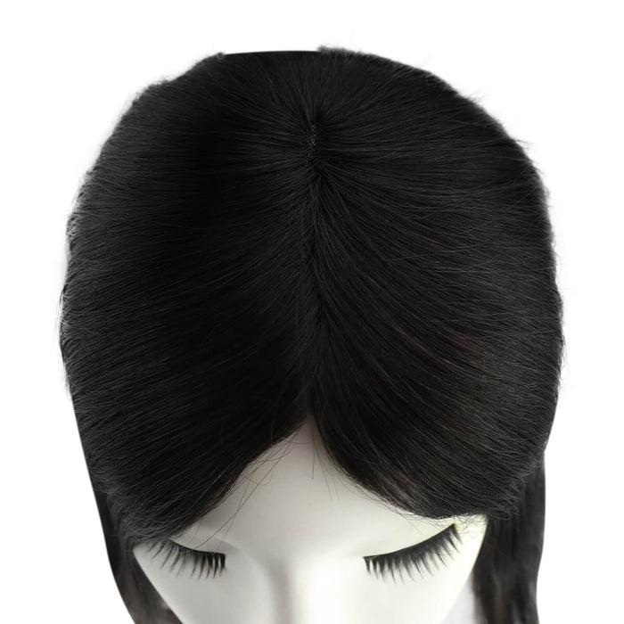 human hair topper,high quality remy hair extensions,hair topper,women hair topper,wig,hair topper silk base,hair topper human hair,hair extensions,clip in hair extensions,human hair extensions,extensions hair,best hair extensions,black hair topper,dark brown hair topper,best quality topper black,100% human hair,natural appearance,topper center parting