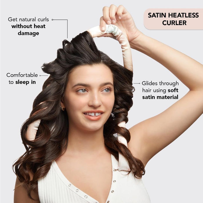 Heatless Curling Set Overnight Hair Curlers to Sleep in Heatless Curls No Heat Soft Curlers