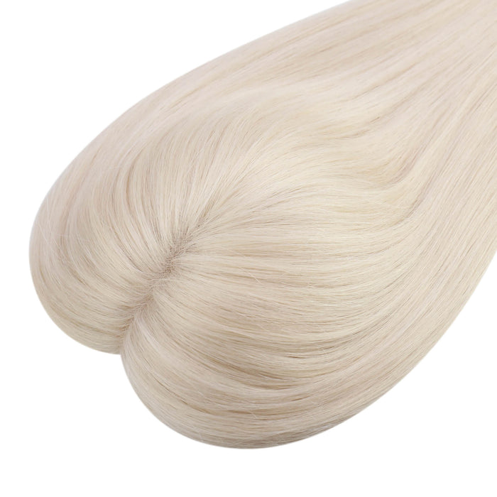 human hair topper,high quality virgin hair extensions,hair topper women,hair topper wig,hair topper silk base,hair topper human hair,hair topper for women,hair topper for thinning crown,hair topper,clip on hair topper,Best Hair Topper with Clips,silk base hair topper,best hair topper,silk hair topper,#1000 hair, blonde hair,light yellow hair,easy remove,easy wear,natural appearance,easy application,Hair Volumizers,Clip-In Hair Volumizers